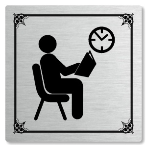 Čekárna, 80x80mm, stříbrná, Nebraska